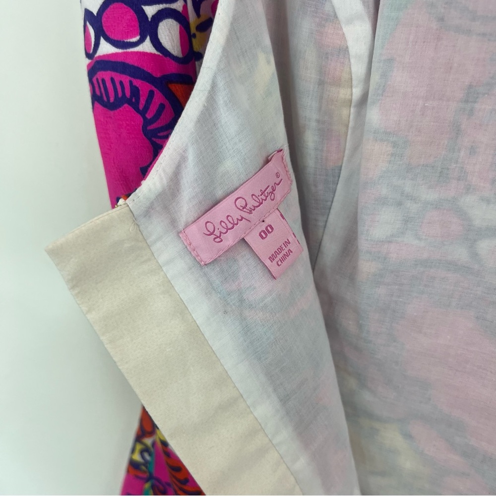 Lilly Pulitzer Eaton Shift Dress Sea and be Seen Size 00 - Picture 10 of 12